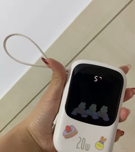 倍思充电宝 两万毫安 99新 自带苹果线 ...