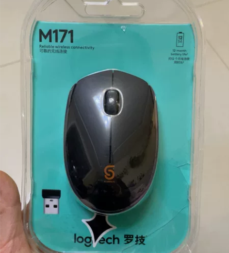 全新，罗技M171无线鼠标，只是包装有损了...