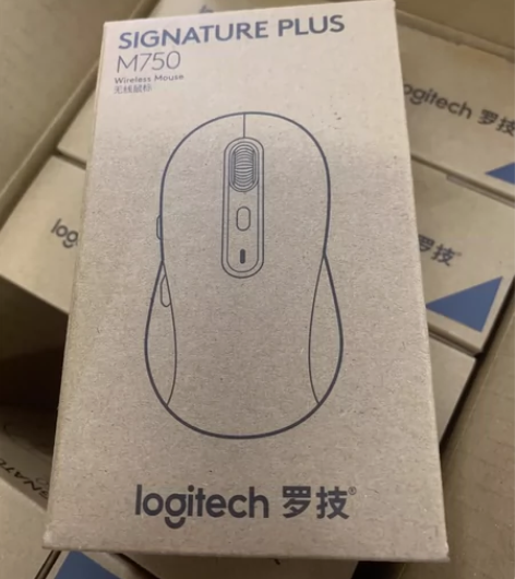 罗技 M750黑色无线蓝牙鼠标 商务办公电...