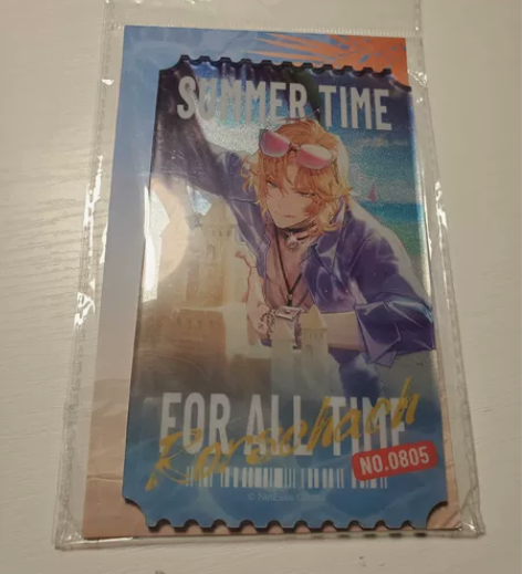 时空中的绘旅人 湛蓝海岛 罗夏 亚克力票根...