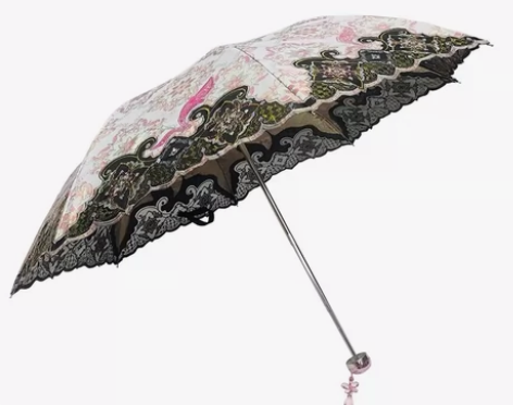 【全新】天堂伞绣花伞带包太阳伞遮阳伞防晒防...