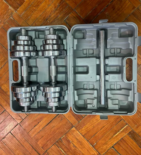 KAIKANG凯康 纯钢 哑铃 杠铃二合一...