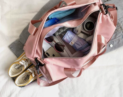 游泳包干湿分离女旅行袋便携泳衣收纳袋防水包...