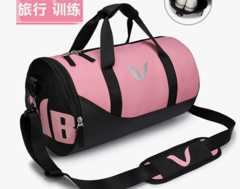 干湿分离健身包圆筒运动包女短途旅行包男手提...