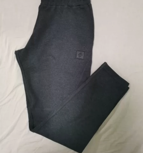 【锥形黑色运动裤】黑色运动裤锥形裤 面料摸...