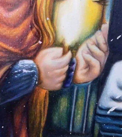 手绘彩铅画a4大的框喜欢的私聊 感兴趣的话...