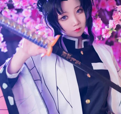 出《鬼灭之刃》蝴蝶忍全套COS服 s码 仅...
