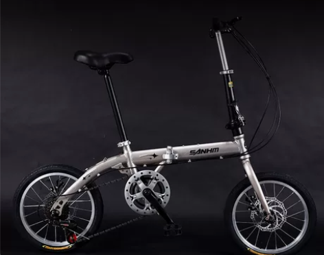 三河马16寸折叠迷你超轻便携成人儿童学生男...