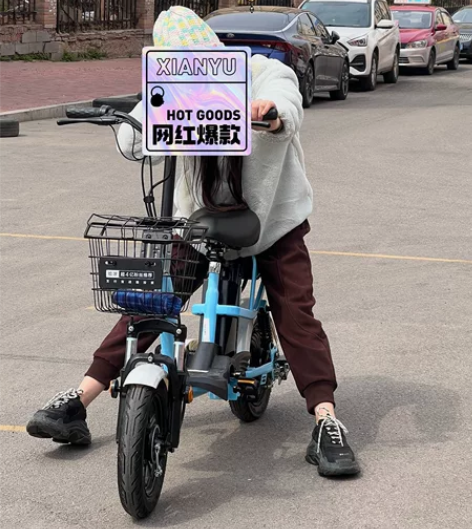 哈啰电动车新国标48V自行车学生亲子轻便代...