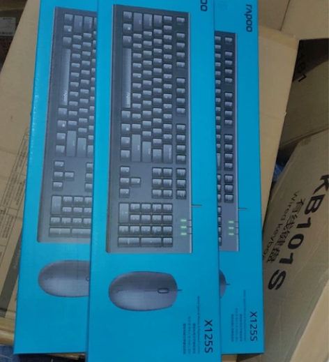 全新雷柏x125s有线键鼠套装 全新未开封...