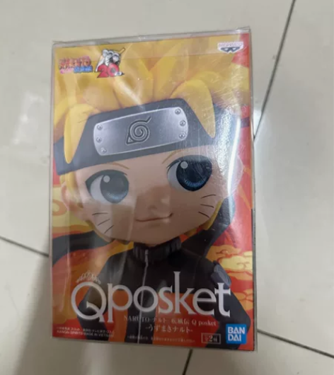 出个人闲置手办 正版万代眼镜厂Qposket火影忍者鸣人A款...