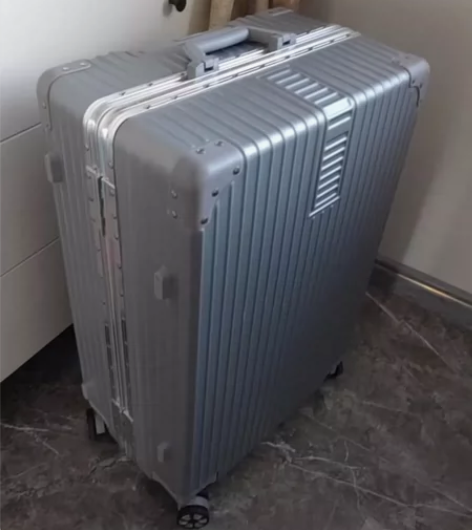 SOO行李箱男铝框商务拉杆箱大容量旅行箱密...