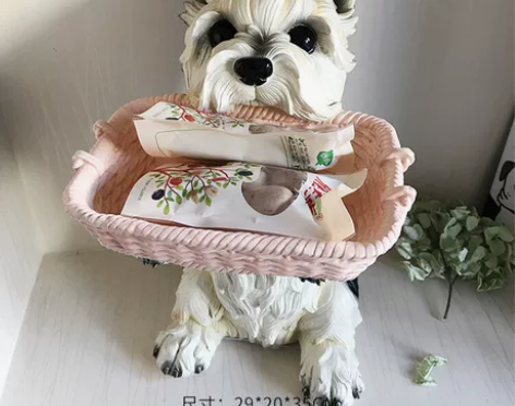 【招财狗狗摆件、 130包邮带回家】 桌面...