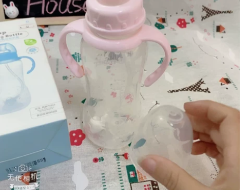 贝恩宝奶瓶 全新宝贝贝恩宝PP葫芦带柄自动...