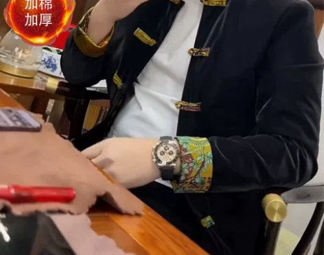 8866秋冬季新品男士薄棉花里衬唐装外套中...