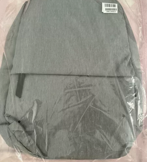 灰色双肩牛津布包，防水，29×12.5×4...