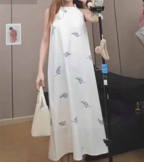 全新,m看好尺码啊,文艺田园风无袖露肩绣花...