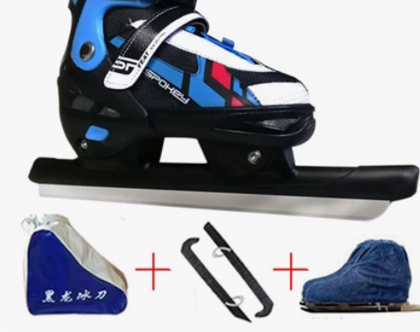 伴威速滑冰刀鞋成人专业保暖可调码溜冰滑男女...