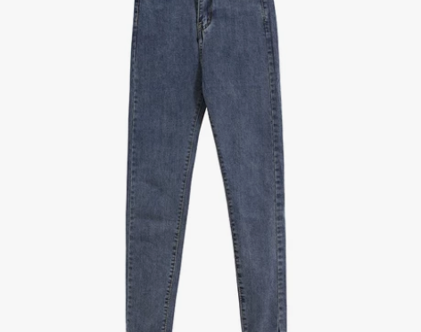 牛仔裤女高腰裤子百搭显瘦紧身小脚裤新款20...