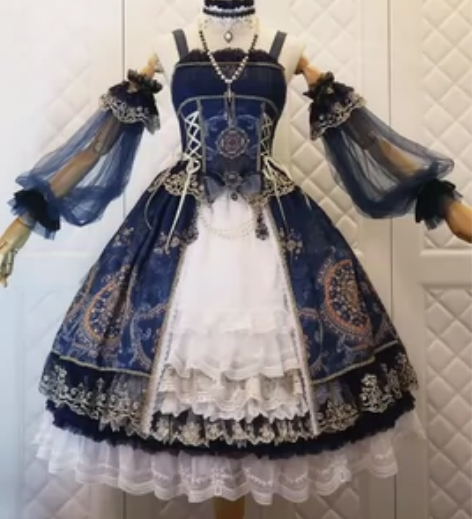 一套 沉汐之冠 m还是l来着 手袖 罩纱 ...