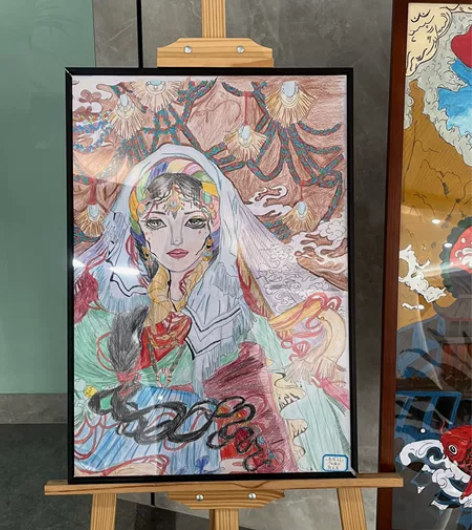 #毕业带不走 毕业作品，彩铅画大作业 感兴...