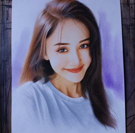 彩铅画像定制素描人像手绘人像人物肖像画写实...