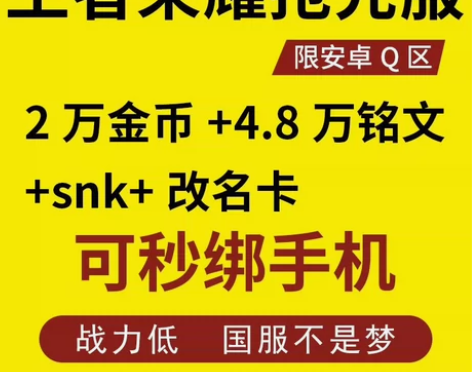 王者荣耀全渠道账号/金币号/150铭文碎片...