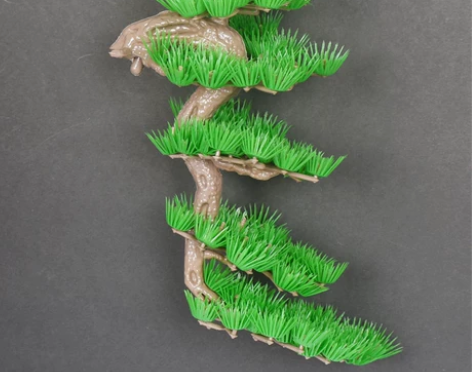 仿真迎客松松树假树绿植假山造景塑料假花酒店...