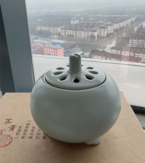 99新 酉元 汝窑青 调温品香炉 带9个月...