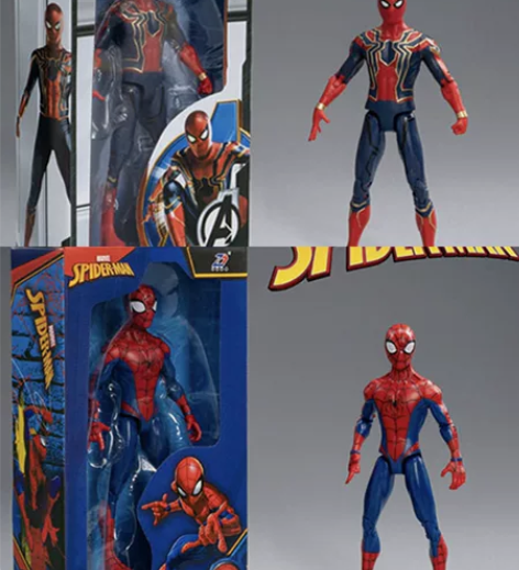 中动漫威复仇者联盟蜘蛛钢铁侠mk85手办超...