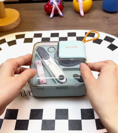 轻奢针线盒套装便携式多功能高档实用手缝针线...