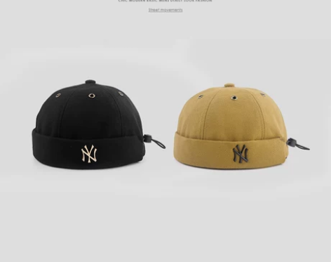 瓜皮帽子男韩版潮牌时尚雅痞流氓帽日系复古街...