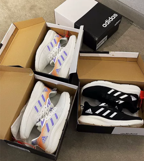 实体店不开了 清仓处理一批阿迪达斯跑鞋 百...
