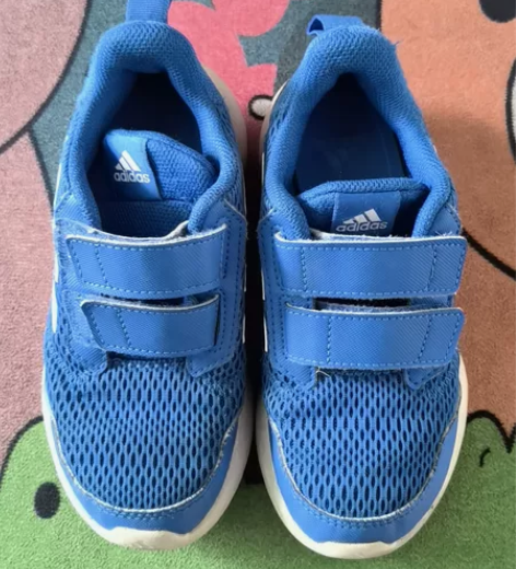 adidas阿迪达斯小童魔术贴跑步运动鞋，...