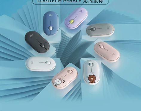 ?罗技无线鼠标PEBBLE鹅卵石蓝牙轻薄静...