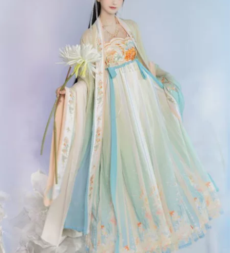 清衣柜出池秋记原创国风馆【花开富贵】汉服女...