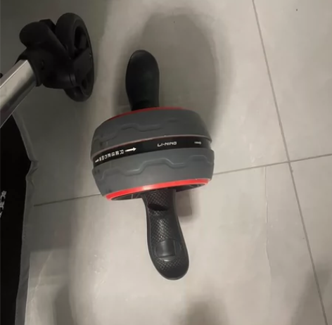 李宁健腹轮男士家用健身卷腹肌轮自动回弹滚轮...