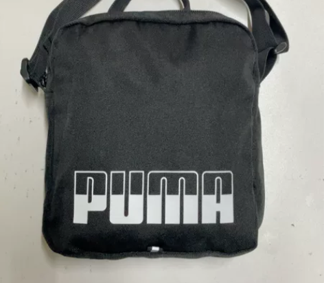 黑白字母puma彪马单肩包男士斜挎包手机包...