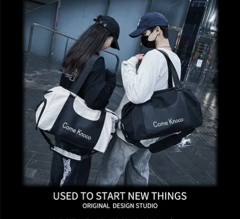 健身包干湿分离大容量游泳收纳包训练运动包手...