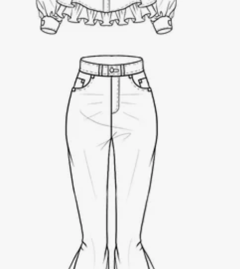 服装款式图cdr 可小刀，价格优惠 简单款...