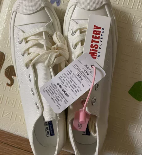 环球女鞋白色帆布鞋，全新包邮20元，39码...