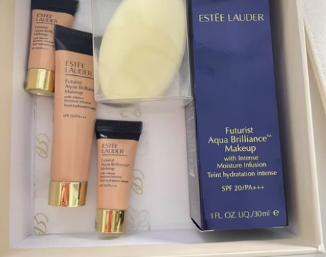 出雅诗兰黛沁水粉底液1c0小样 15ml1...