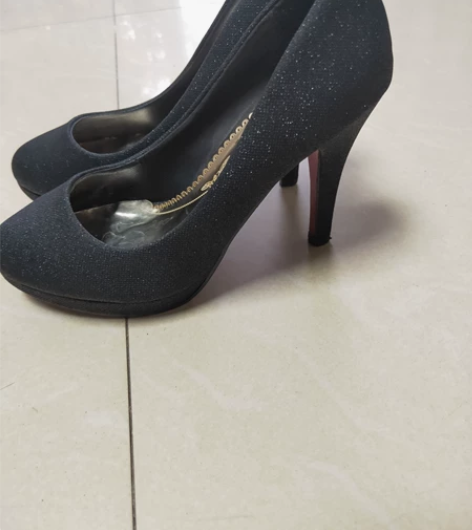 时尚高跟鞋女防水台细跟10CM工作鞋职业性...