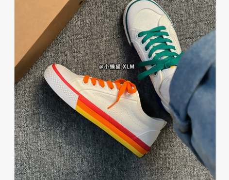 小懒猫 软底透气小白鞋女2024春夏板鞋运...