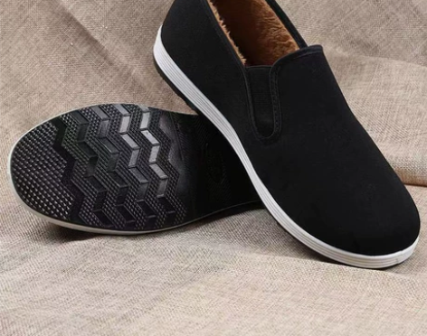 老北京布鞋男秋冬防寒耐穿休闲板鞋工作劳保防...