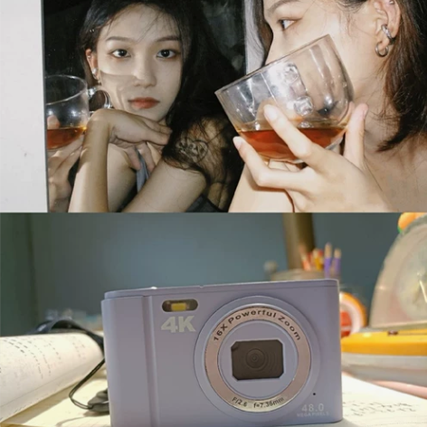 [全新实价自带美颜实拍图] 4K数码相机，...