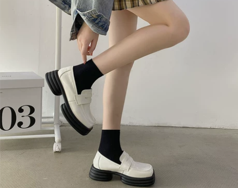?乐福鞋女百搭复古学院风皮鞋英伦风鞋子单鞋...