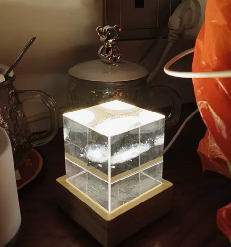 春节礼品生日礼物送女友水晶球发光太阳系摆件...