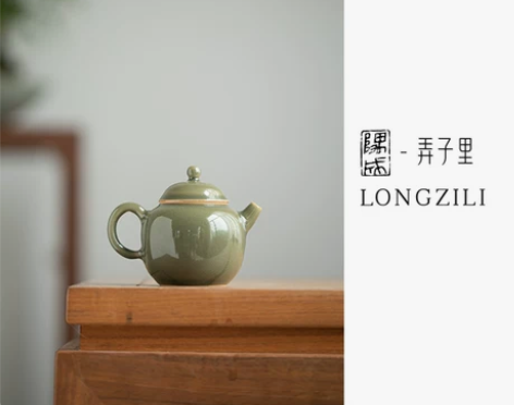 弄子里隅成蟹青福禄壶景德镇茶壶泡水壶功夫陶...