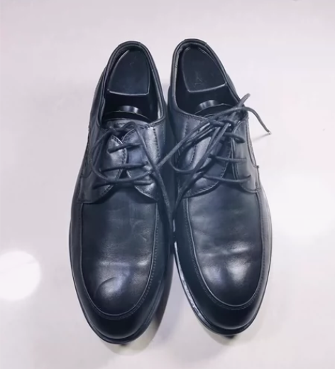 39码245骆驼品牌男鞋真皮头层牛皮鞋系绑...